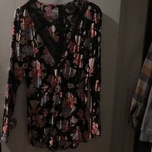 Forever 21 belle sleeve romper